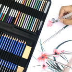 51 pezzi / set Set di matite per schizzi YOVER Kit di pittura per arte al piombo a colori solubili in acqua, YW-PMN051-01