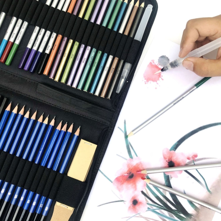 51 pezzi / set Set di matite per schizzi YOVER Kit di pittura per arte al piombo a colori solubili in acqua, YW-PMN051-01