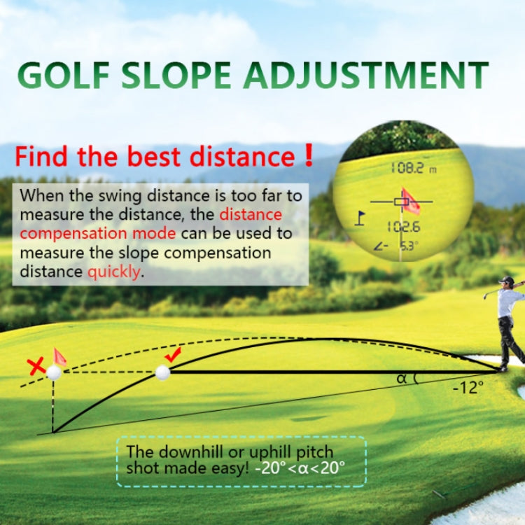 Telemetro laser con touch screen per golf 600m ARTBULL