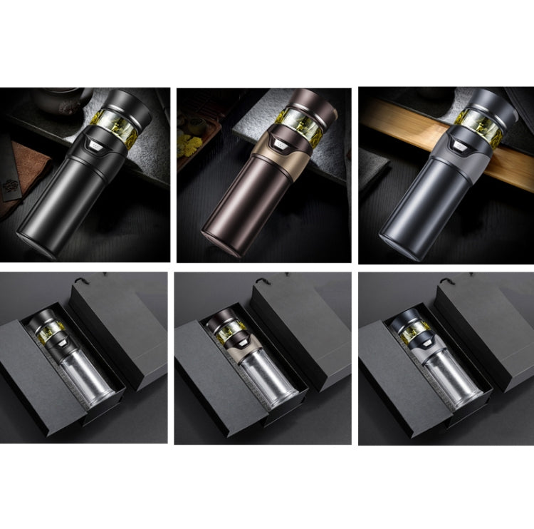 Tazza da tè per la separazione dell'acqua del tè con tazza isolante da 101-500 ml, stile:, Stainless Steel  Black, Stainless Steel  Coffee, Stainless Steel  Gray, Black+Gift Box, Coffee+Gift Box, Gray+Gift Box, Glass Black+Gift Box, Glass Coffee+Gift B...