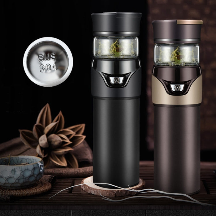 Tazza da tè per la separazione dell'acqua del tè con tazza isolante da 101-500 ml, stile:, Stainless Steel  Black, Stainless Steel  Coffee, Stainless Steel  Gray, Black+Gift Box, Coffee+Gift Box, Gray+Gift Box, Glass Black+Gift Box, Glass Coffee+Gift B...