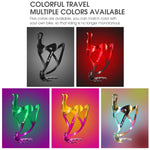 WEST BIKING Portabottiglie per bevande in alluminio per bicicletta, Black, Red Black Gradient, Gold Pink Gradient, Green Purple Gradient, Colorful