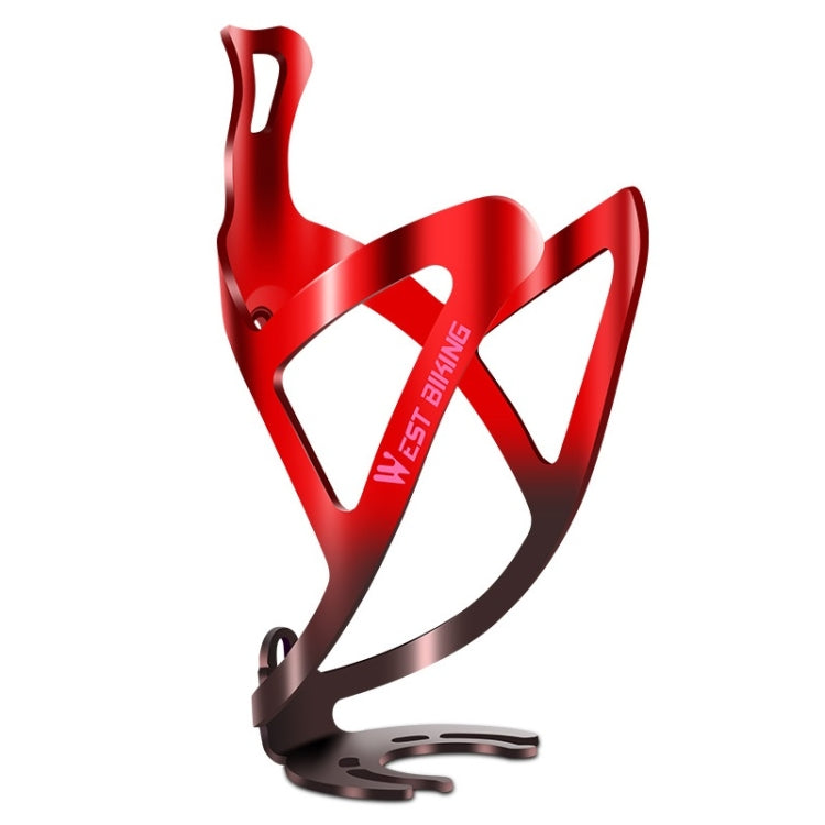 WEST BIKING Portabottiglie per bevande in alluminio per bicicletta, Black, Red Black Gradient, Gold Pink Gradient, Green Purple Gradient, Colorful