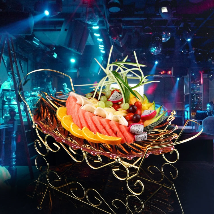 Vassoio e ripiano per frutta a forma di foglia in acrilico, stile:, Dish (Transparent), Dish (Blue), Dish (Amber), Dish (Purple), Shelf (Golden), Shelf (Black)