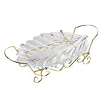 Vassoio e ripiano per frutta a forma di foglia in acrilico, stile:, Dish (Transparent), Dish (Blue), Dish (Amber), Dish (Purple), Shelf (Golden), Shelf (Black)