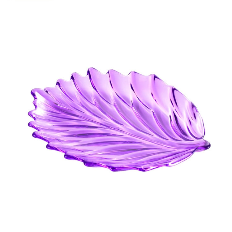 Vassoio e ripiano per frutta a forma di foglia in acrilico, stile:, Dish (Transparent), Dish (Blue), Dish (Amber), Dish (Purple), Shelf (Golden), Shelf (Black)