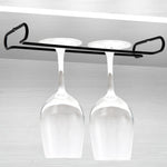 Cremagliera rovesciata semplice per vino rosso a fila singola da 3 pezzi, Red Wine Cup Inverted Rack
