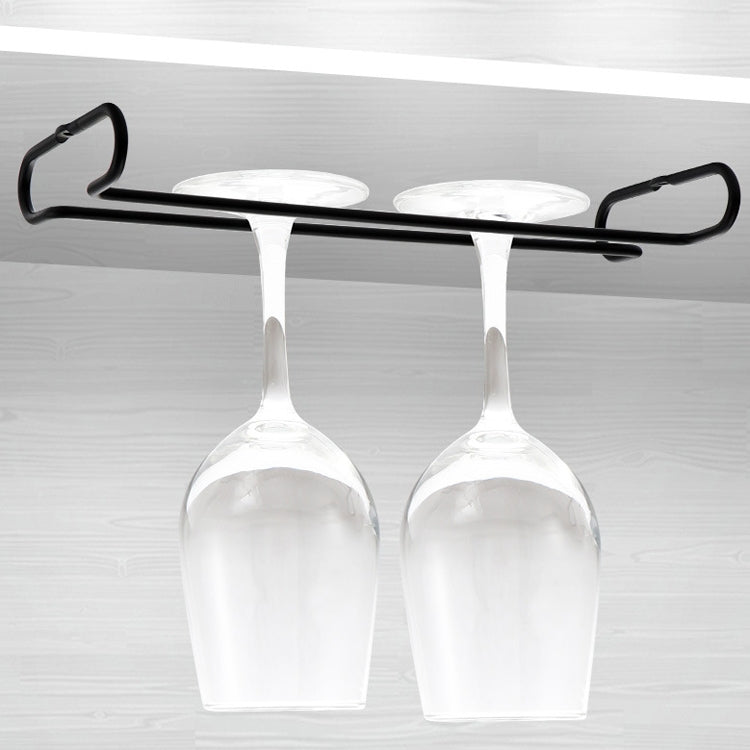 Cremagliera rovesciata semplice per vino rosso a fila singola da 3 pezzi, Red Wine Cup Inverted Rack