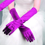 Guanti da sposa Guanti da sposa lunghi in raso da viaggio vintage con protezione solare