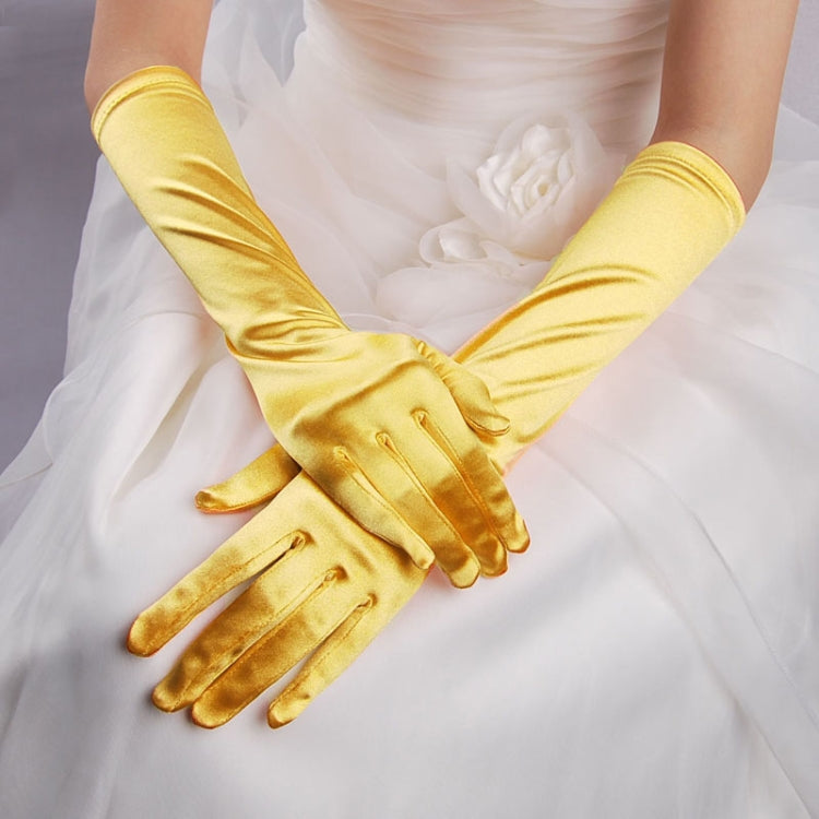 Guanti da sposa Guanti da sposa lunghi in raso da viaggio vintage con protezione solare