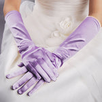 Guanti da sposa Guanti da sposa lunghi in raso da viaggio vintage con protezione solare