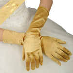 Guanti da sposa Guanti da sposa lunghi in raso da viaggio vintage con protezione solare