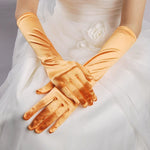 Guanti da sposa Guanti da sposa lunghi in raso da viaggio vintage con protezione solare