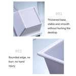 Piatto snack geometrico da 2 pezzi, Small Quartet (White), Small Quartet (Transparent), Big Quartet (White), Big Quartet (Transparent), Hexagonal (Transparent), Quadrilateral (Transparent), Rectangular (Transparent)