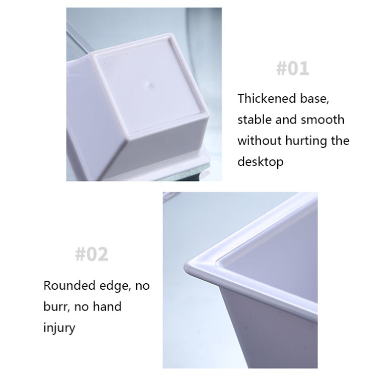 Piatto snack geometrico da 2 pezzi, Small Quartet (White), Small Quartet (Transparent), Big Quartet (White), Big Quartet (Transparent), Hexagonal (Transparent), Quadrilateral (Transparent), Rectangular (Transparent)