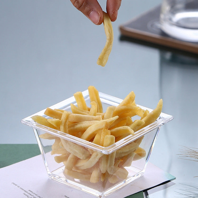 Piatto snack geometrico da 2 pezzi, Small Quartet (White), Small Quartet (Transparent), Big Quartet (White), Big Quartet (Transparent), Hexagonal (Transparent), Quadrilateral (Transparent), Rectangular (Transparent)
