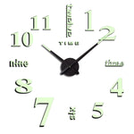M002 Night Light Orologio da parete digitale fai-da-te Decorazione soggiorno Orologio silenzioso, DIY Digital Wall Clock