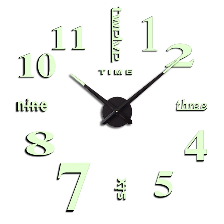 M002 Night Light Orologio da parete digitale fai-da-te Decorazione soggiorno Orologio silenzioso, DIY Digital Wall Clock