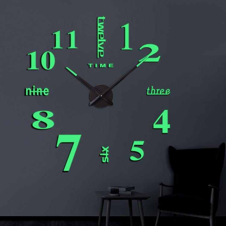 M002 Night Light Orologio da parete digitale fai-da-te Decorazione soggiorno Orologio silenzioso, DIY Digital Wall Clock
