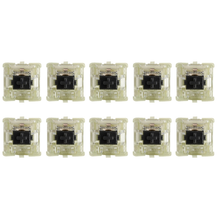 10 pezzi Cherry MX RGB interruttore albero trasparente tastiera meccanica corpo albero triangolare, 10pcs Black Shaft, 10pcs Red Shaft, 10pcs Tea Shaft, 10pcs Green Shaft, 10pcs Silver Shaft, 10pcs Mute Pink Shaft