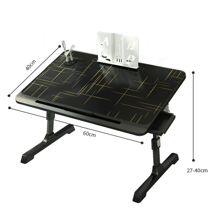 Scrivania per computer da letto sollevabile e pieghevole N6, stile:, Basic Type, Drawer Type, Drawer+Shelf, Drawer+USB, Drawer+Shelf+USB