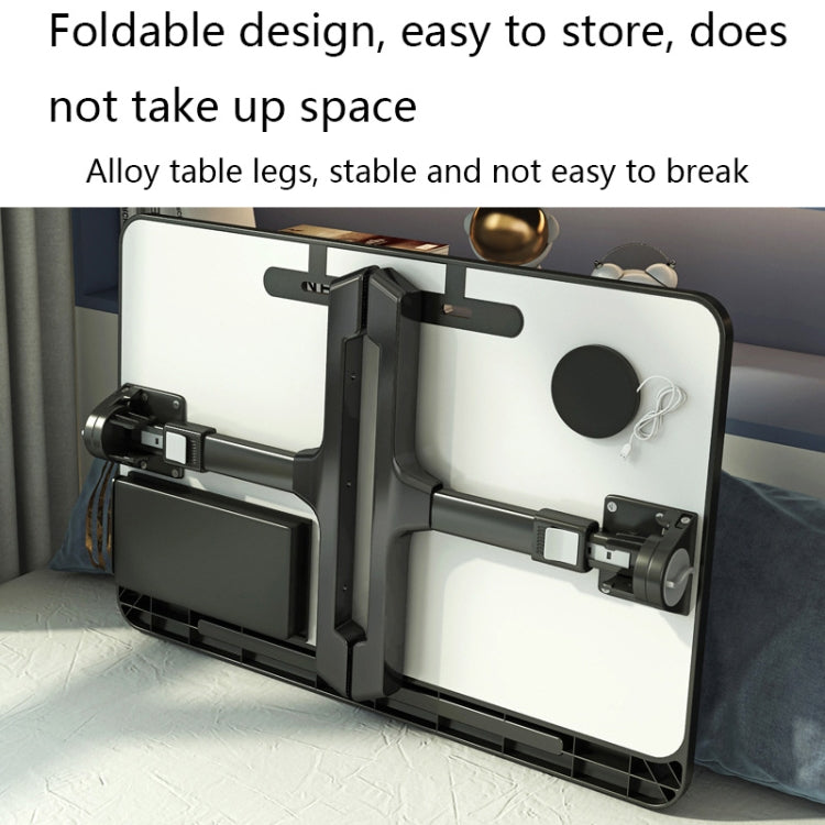 Scrivania per computer da letto sollevabile e pieghevole N6, stile:, Basic Type, Drawer Type, Drawer+Shelf, Drawer+USB, Drawer+Shelf+USB