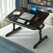 Scrivania per computer da letto sollevabile e pieghevole N6, stile:, Basic Type, Drawer Type, Drawer+Shelf, Drawer+USB, Drawer+Shelf+USB