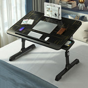Scrivania per computer da letto sollevabile e pieghevole N6, stile:, Basic Type, Drawer Type, Drawer+Shelf, Drawer+USB, Drawer+Shelf+USB
