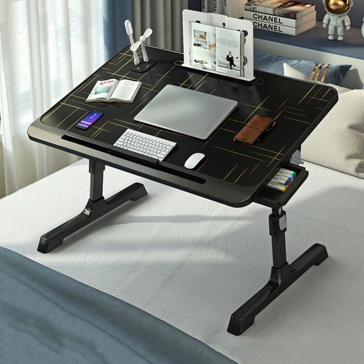 Scrivania per computer da letto sollevabile e pieghevole N6, stile:, Basic Type, Drawer Type, Drawer+Shelf, Drawer+USB, Drawer+Shelf+USB