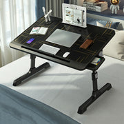 Scrivania per computer da letto sollevabile e pieghevole N6, stile:, Basic Type, Drawer Type, Drawer+Shelf, Drawer+USB, Drawer+Shelf+USB