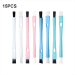 15 PCS Spazzola per la pulizia a doppia estremità Spazzola per smerigliatrice per caffettiera Piccola spazzola a setole, Double-ended Cleaning Brush