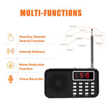 Mini Radio MP3 Ricaricabile con Radio FM e Display LED
