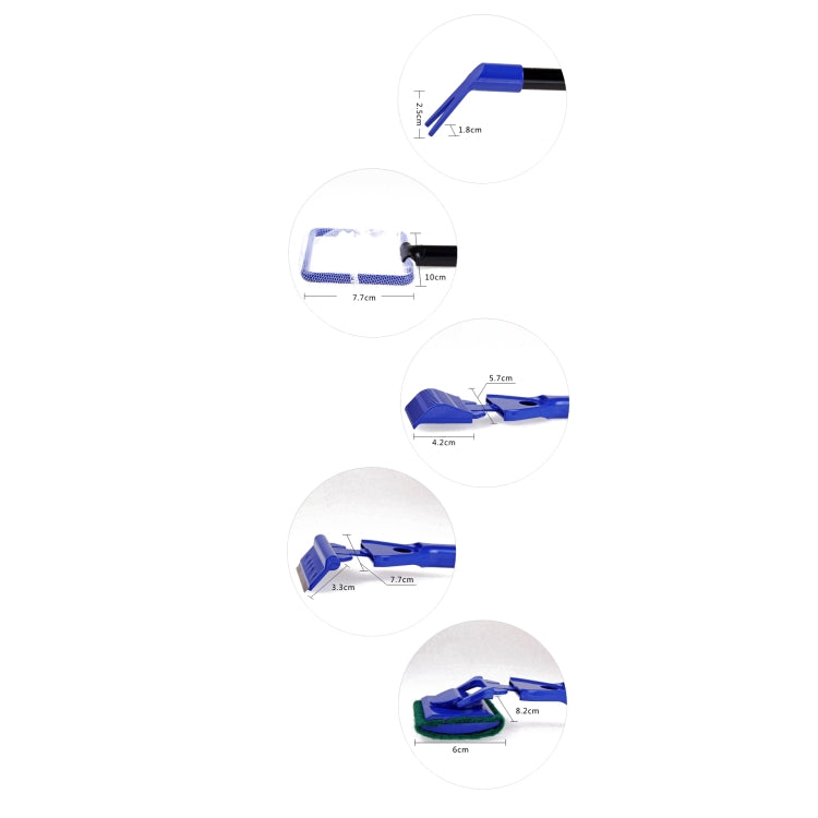 Set strumenti pulizia acquario 5 in 1 2 pezzi