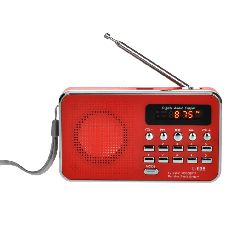 L-938 Lettore audio MP3 Radio FM con slot SD e AUX