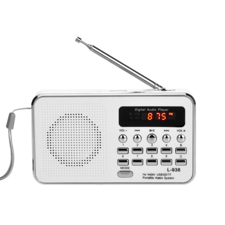Lettore audio MP3 Radio FM L-938 con slot SD e AUX