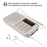 L-218AM Lettore MP3 radio con torcia LED e USB