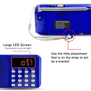 L-218AM Lettore MP3 radio con torcia LED e USB