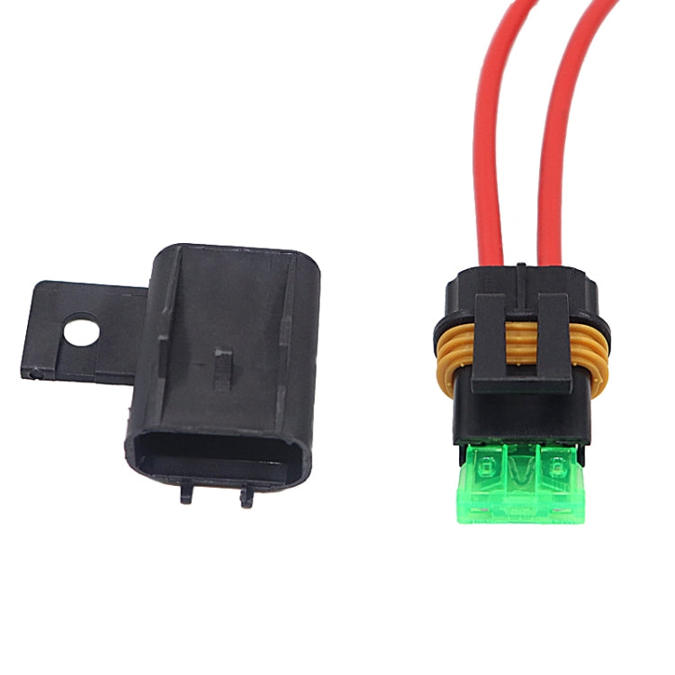 10 PCS Car Slice Portafusibili Scatola dei fusibili impermeabile Scatola dei fusibili della linea del nastro, 10 PCS Slice Fuse Holder