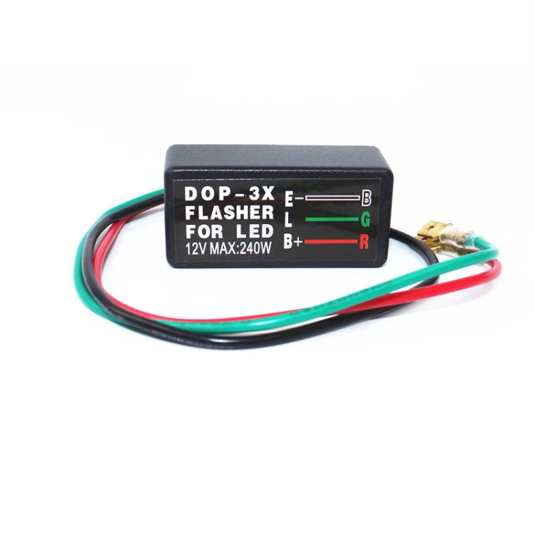 2 indicatori di direzione a LED DOP-3X eliminano efficacemente la funzione di avviso flash Relè flash, Single Relay