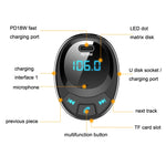 BT09 Car Bluetooth MP3 Display digitale Caricatore doppio USB, BT09
