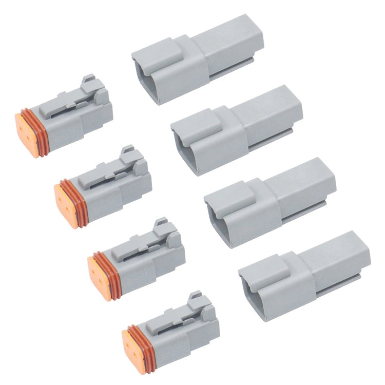 Terminale di collegamento conduttivo connettore impermeabile per auto, 4 PCS DT04-2P / DT06-2S With Copper, 4 PCS DT04-3P / DT06-3S With Copper, 2 PCS DT04-4P / DT06-4S With Copper, 2 PCS DT04-6P / DT06-6S With Copper, 2 PCS DT04-8P / DT06-8S With Copp...