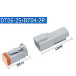 Terminale di collegamento conduttivo connettore impermeabile per auto, 4 PCS DT04-2P / DT06-2S With Copper, 4 PCS DT04-3P / DT06-3S With Copper, 2 PCS DT04-4P / DT06-4S With Copper, 2 PCS DT04-6P / DT06-6S With Copper, 2 PCS DT04-8P / DT06-8S With Copp...