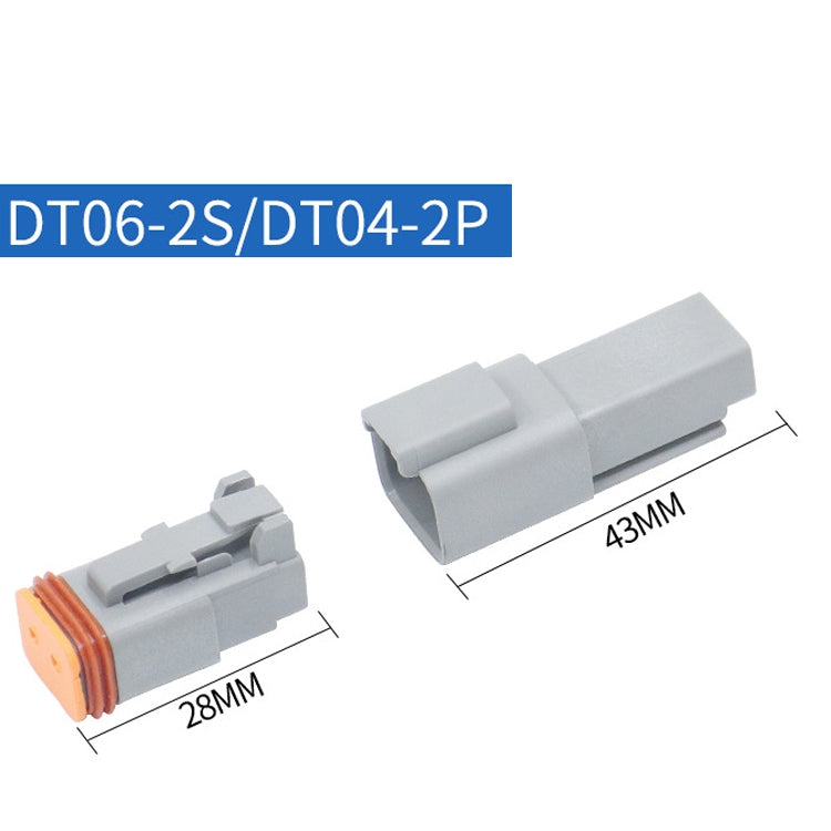 Terminale di collegamento conduttivo connettore impermeabile per auto, 4 PCS DT04-2P / DT06-2S With Copper, 4 PCS DT04-3P / DT06-3S With Copper, 2 PCS DT04-4P / DT06-4S With Copper, 2 PCS DT04-6P / DT06-6S With Copper, 2 PCS DT04-8P / DT06-8S With Copp...