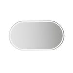 Specchio per il trucco in acciaio inossidabile con specchio ad alta definizione per visiera parasole da 2 pezzi, Oval Small, Oval Large