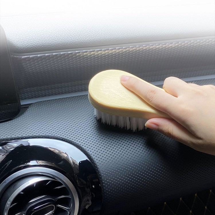 Spazzola per la pulizia degli interni dell'auto da 5 pezzi Spazzola per sedia con capelli morbidi, White Soft Hair