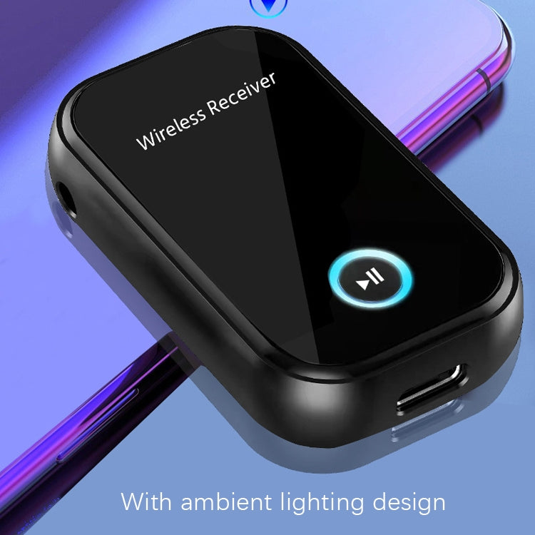 Ricevitore audio Bluetooth 5.0 per auto Convertitore Bluetooth da 3,5 mm, 5.0 Audio Receiver