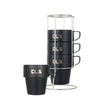 Tazza da campeggio in acciaio inossidabile 304 da esterno 4 in 1 CLS