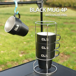 Tazza da campeggio in acciaio inossidabile 304 da esterno 4 in 1 CLS