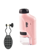 Giocattoli portatili per microscopio per attrezzature da laboratorio portatili per bambini, Lite Standard (White), Lite Standard (Pink), Lite Standard (Blue), Lite + Bracket (White), Lite + Bracket (Pink), Lite + Bracket (Blue), Lite + Specimen (White)
