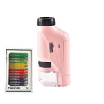 Microscopio portatile per bambini con LED e zoom 60-120x